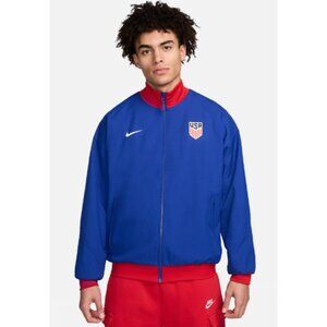 NIKE TEAM USA SOCCER FUTBOL STRIKE BLUE RED JACKET MEN'S SIZE S NEW